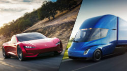 tesla semi roadster